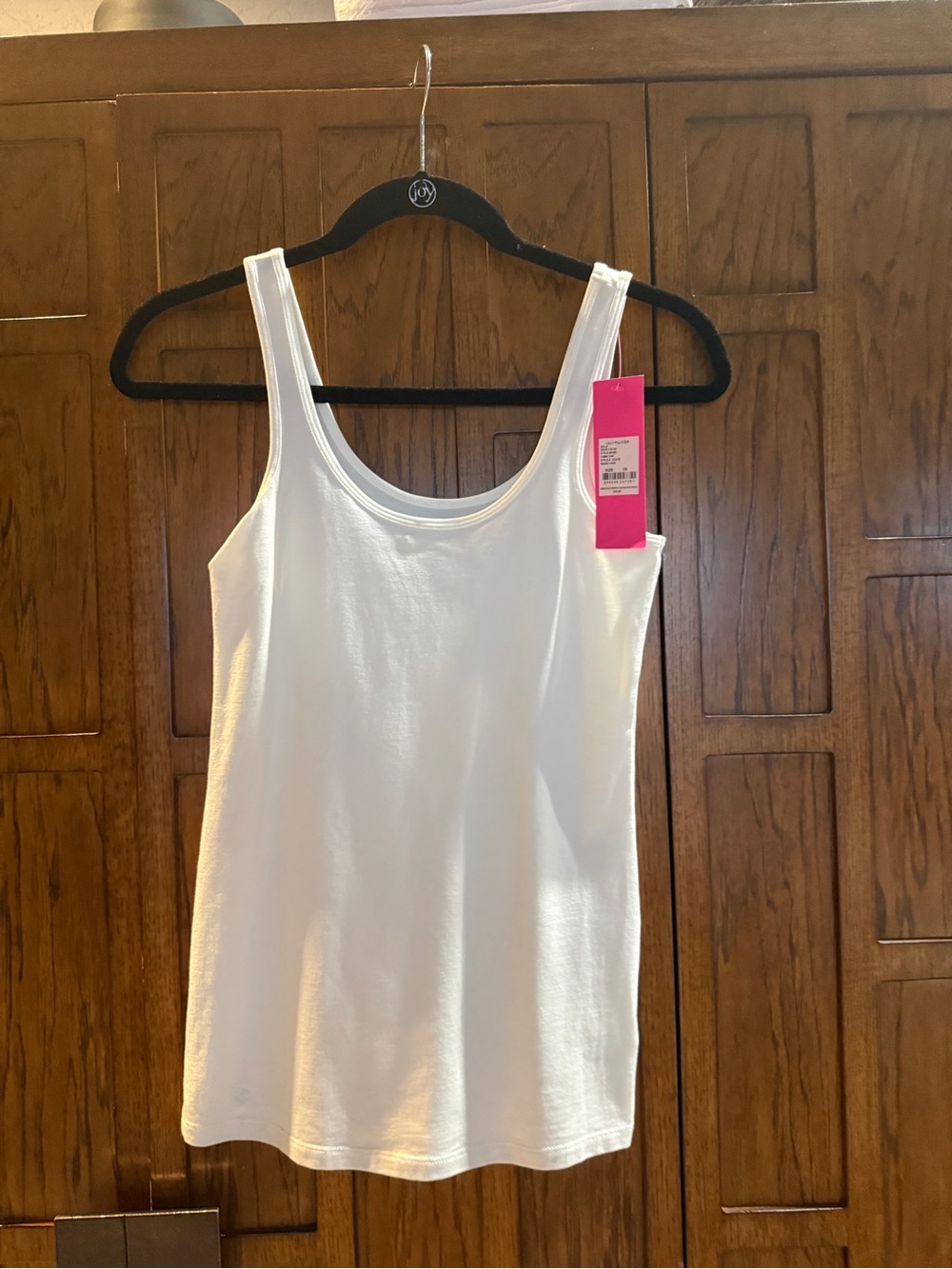 Lilly Pulitzer White Scoop Neck Tank Top
